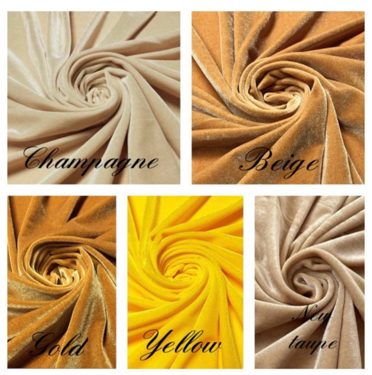 Stretch Velvet Swatches