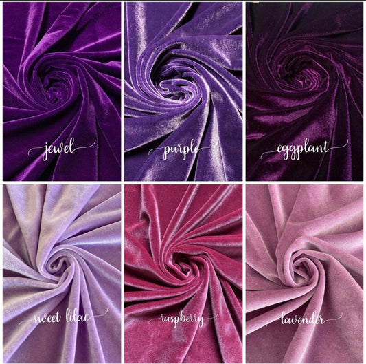 Stretch Velvet Swatches