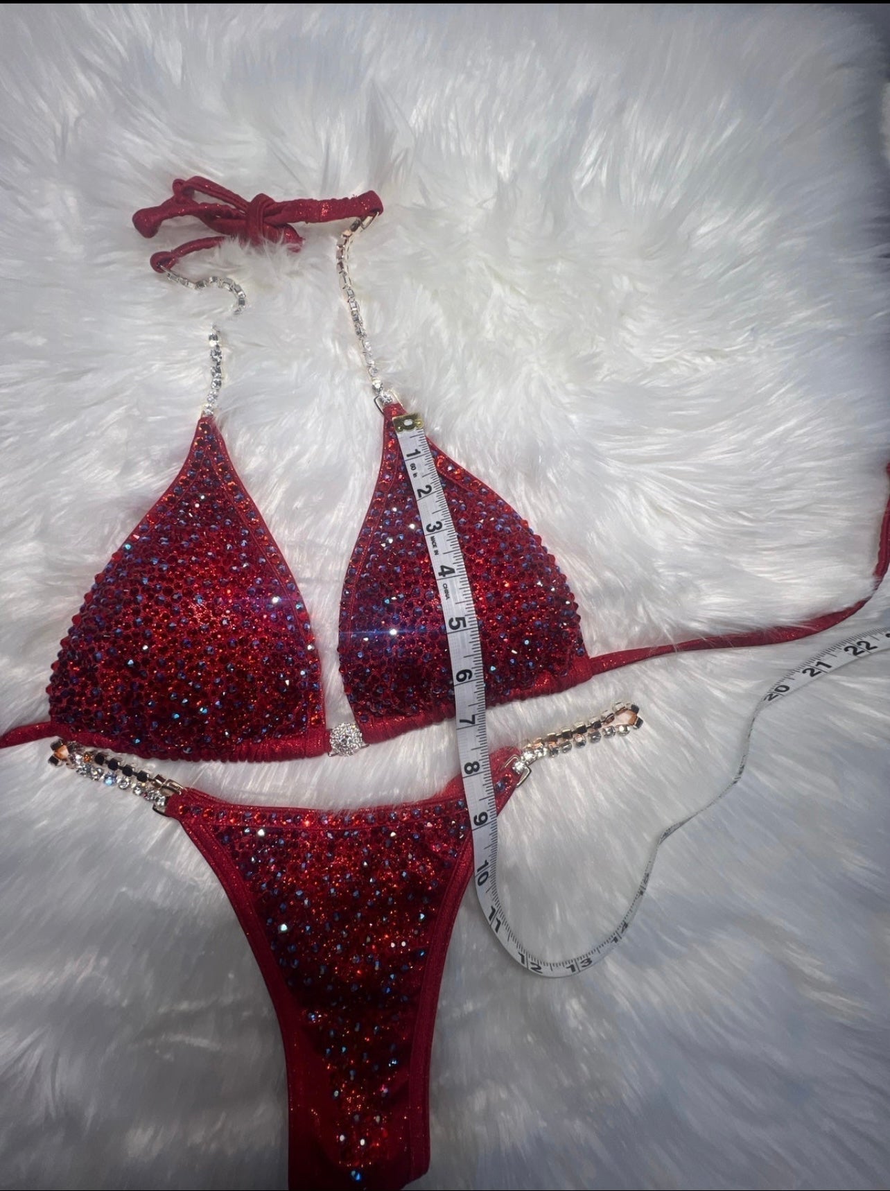 RENTAL Tiffany's Red Scatter design - 3 shades - M/L. PRO