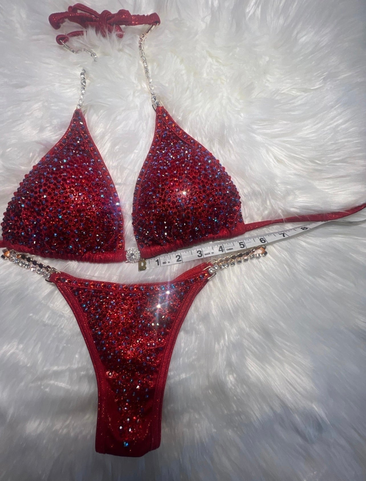 RENTAL Tiffany's Red Scatter design - 3 shades - M/L. PRO