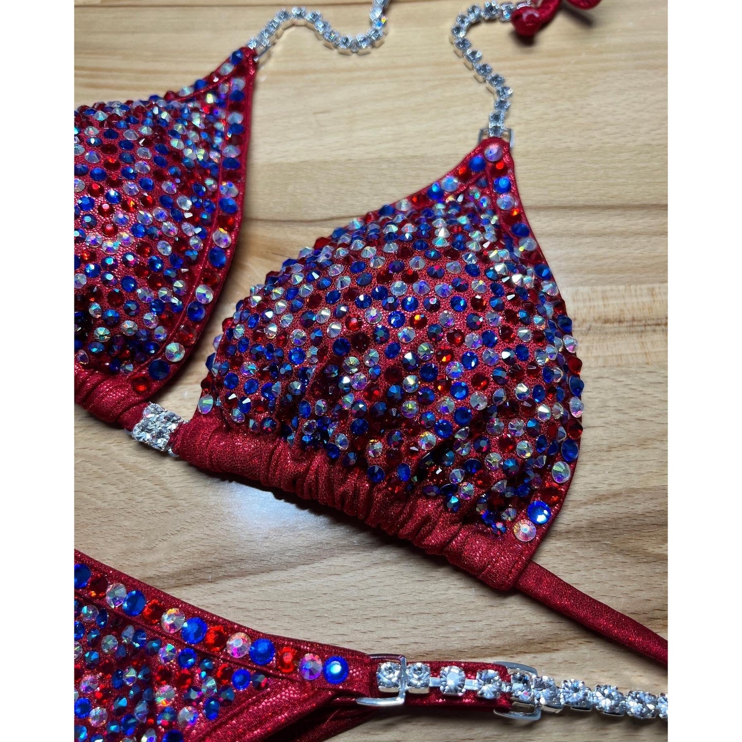 USA red bikini