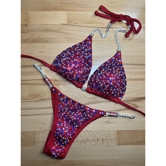 USA red bikini