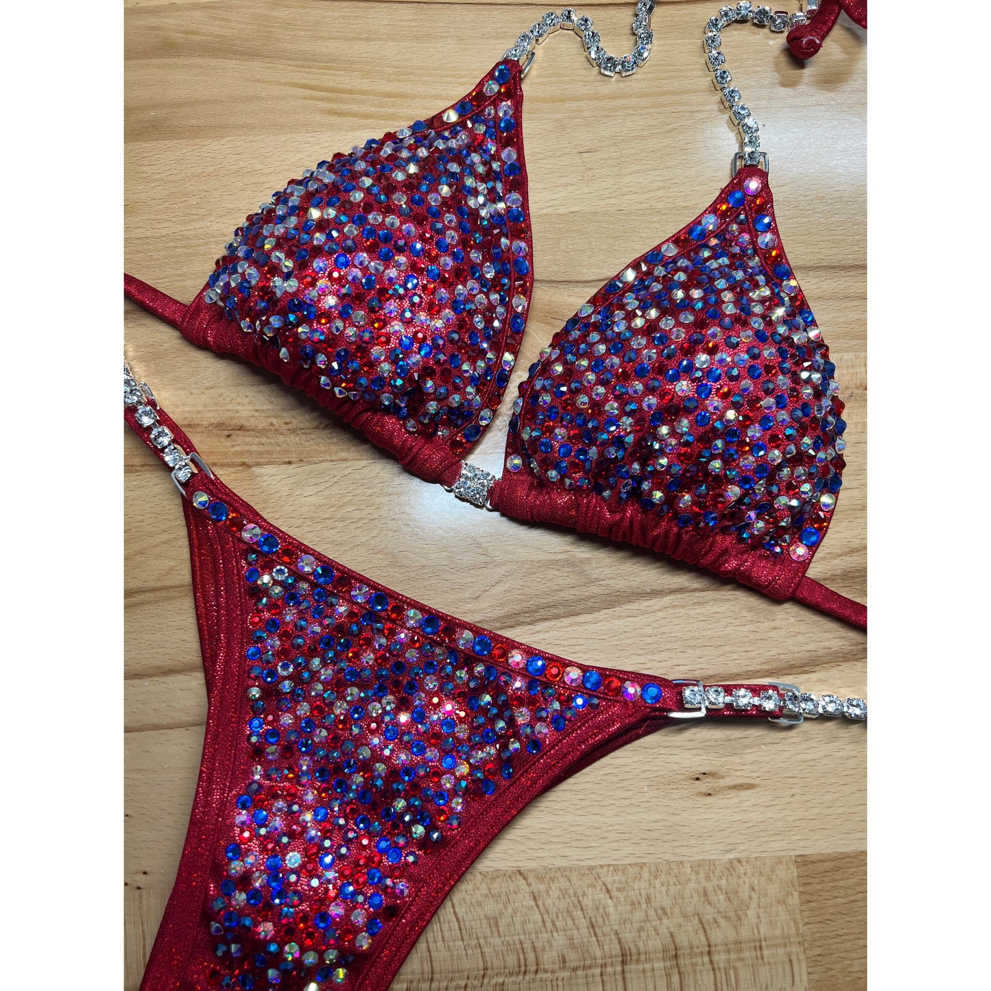 USA red bikini