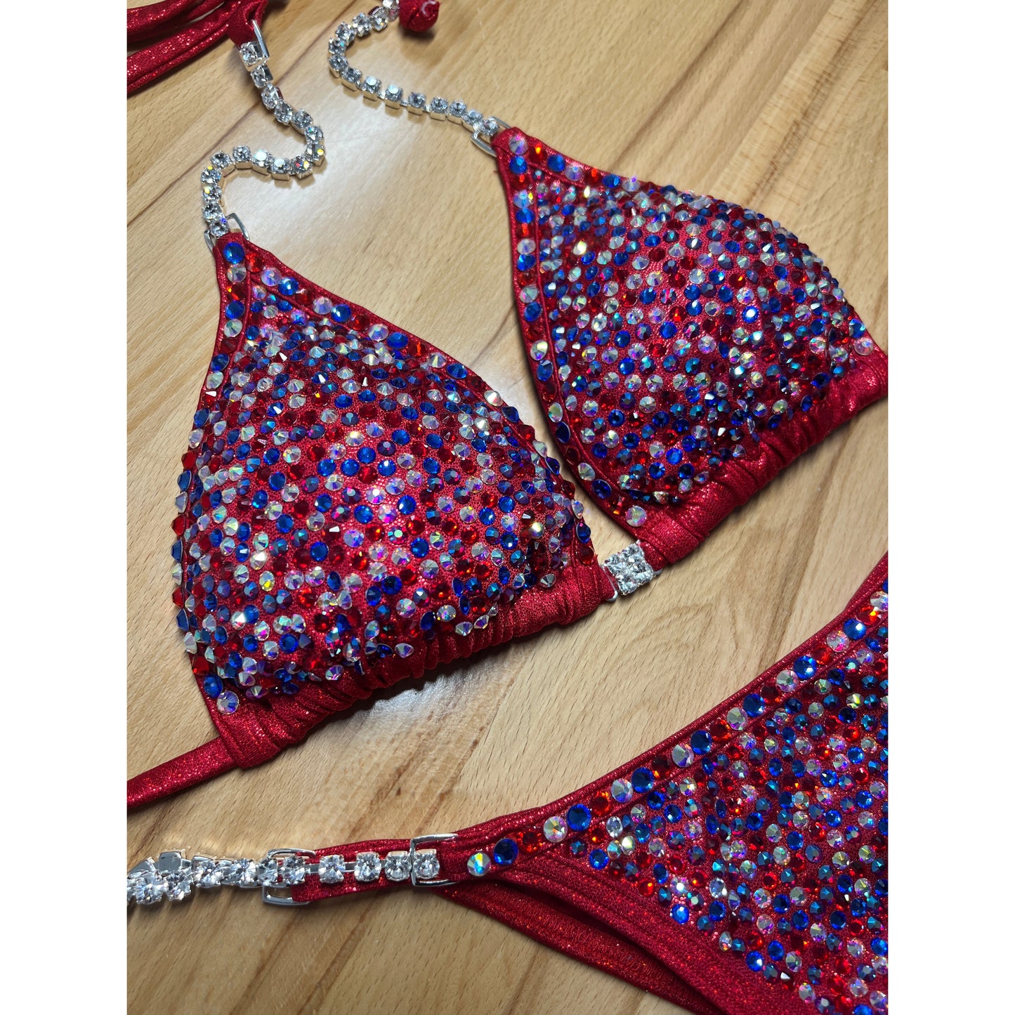 USA red bikini