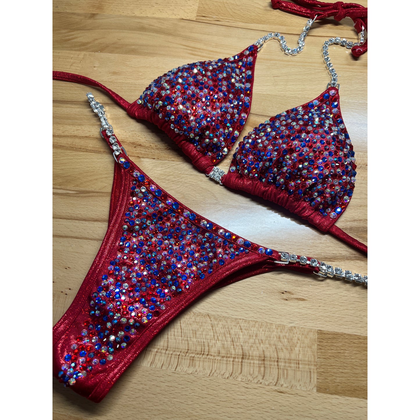 USA red bikini