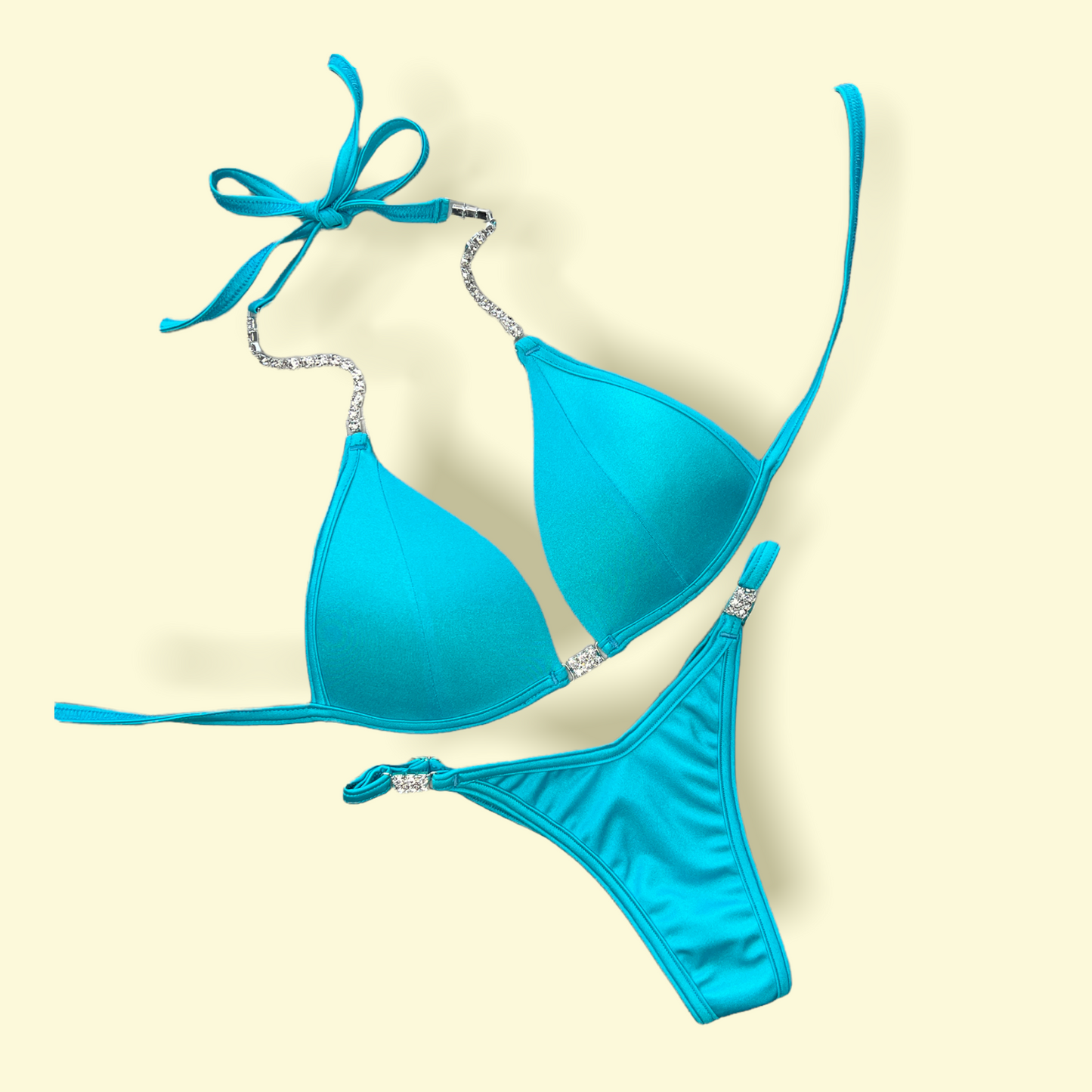 SOLID SPANDEX Wellness posing suit with molded cups