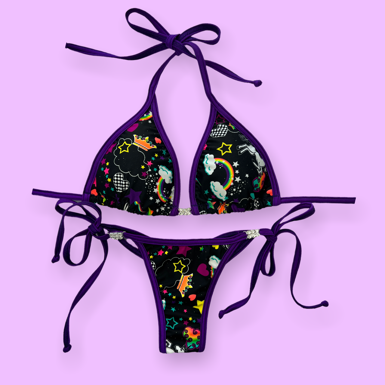 Unicorns and Rainbows posing suit