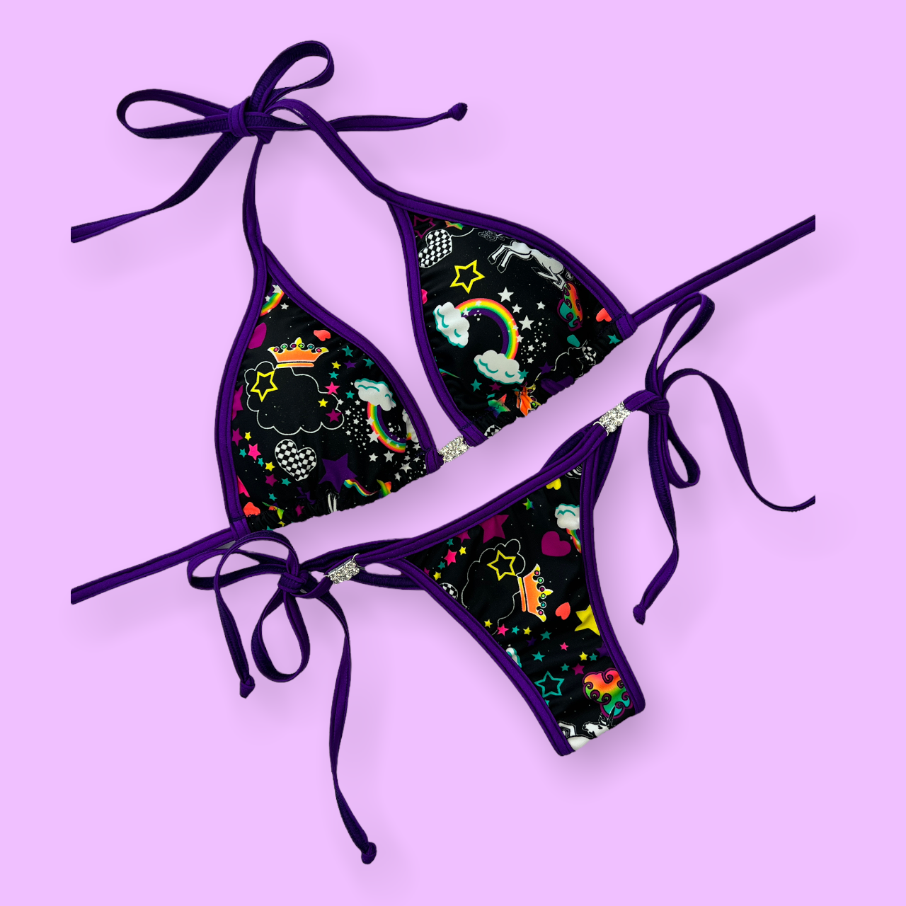 Unicorns and Rainbows posing suit