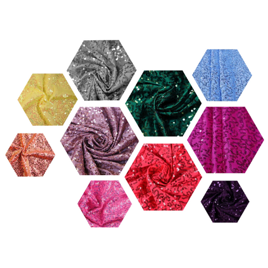Spandex Sequin Fabric 4mm Sequin