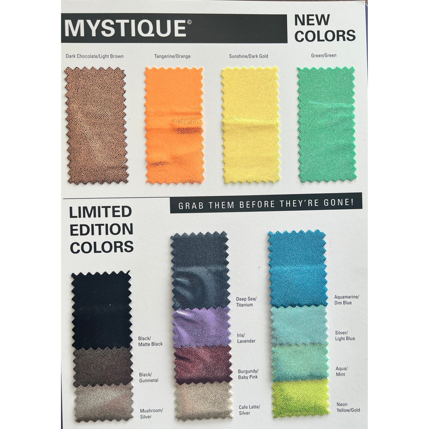 Fabric swatches