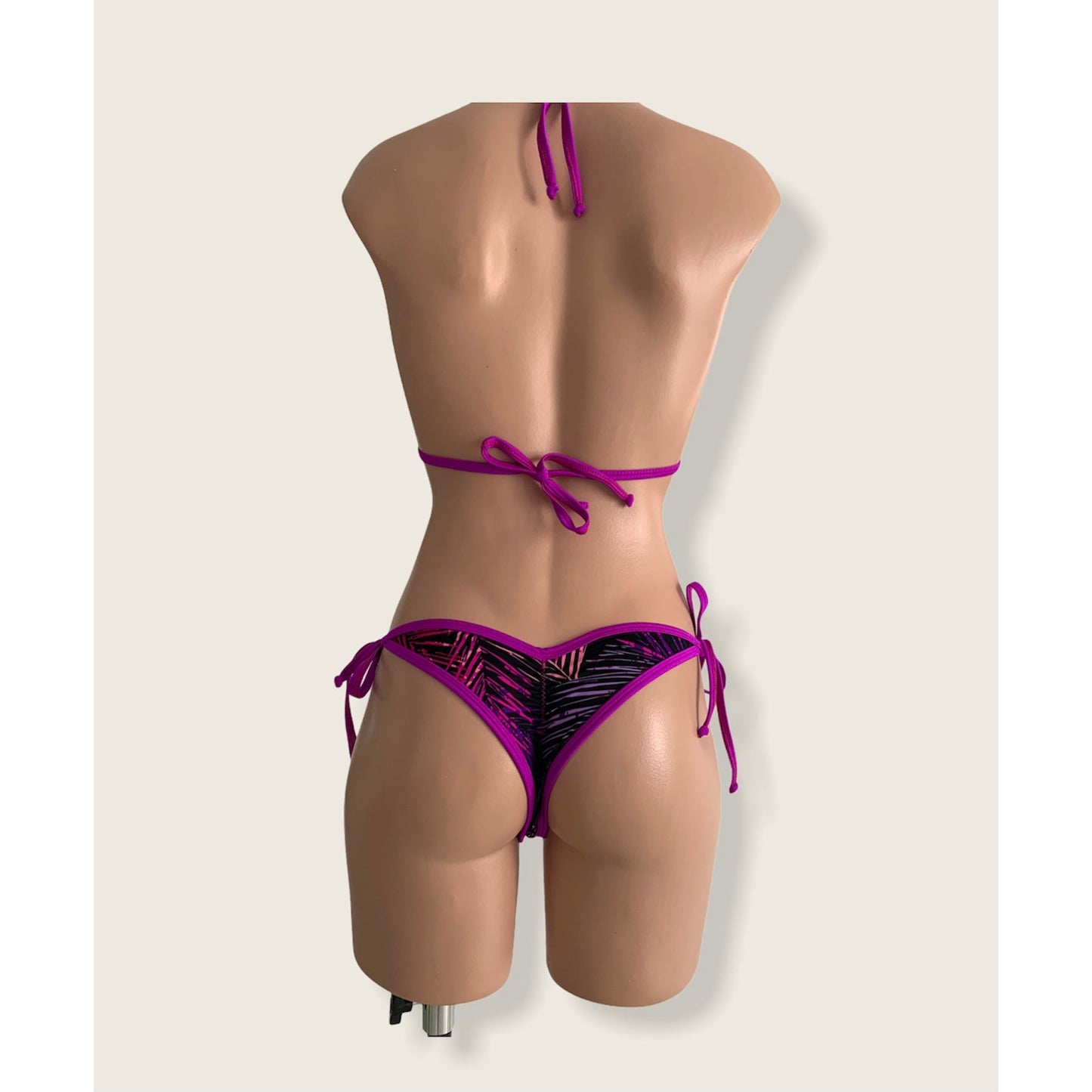 Leaf and Tree Purple Lavender bikini